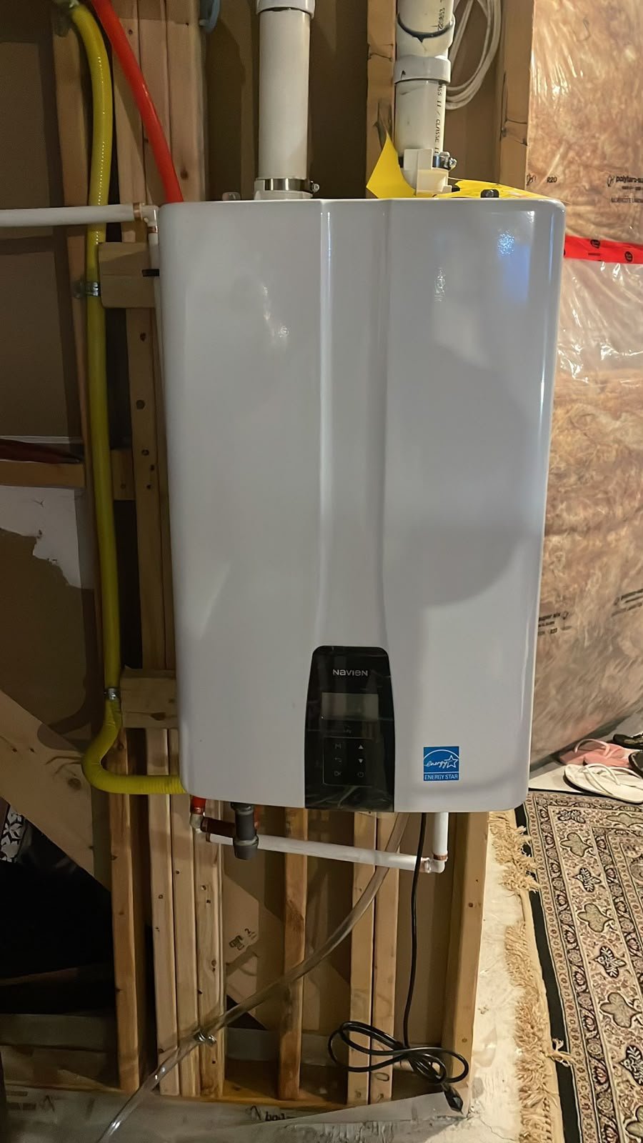 Garage heater installation